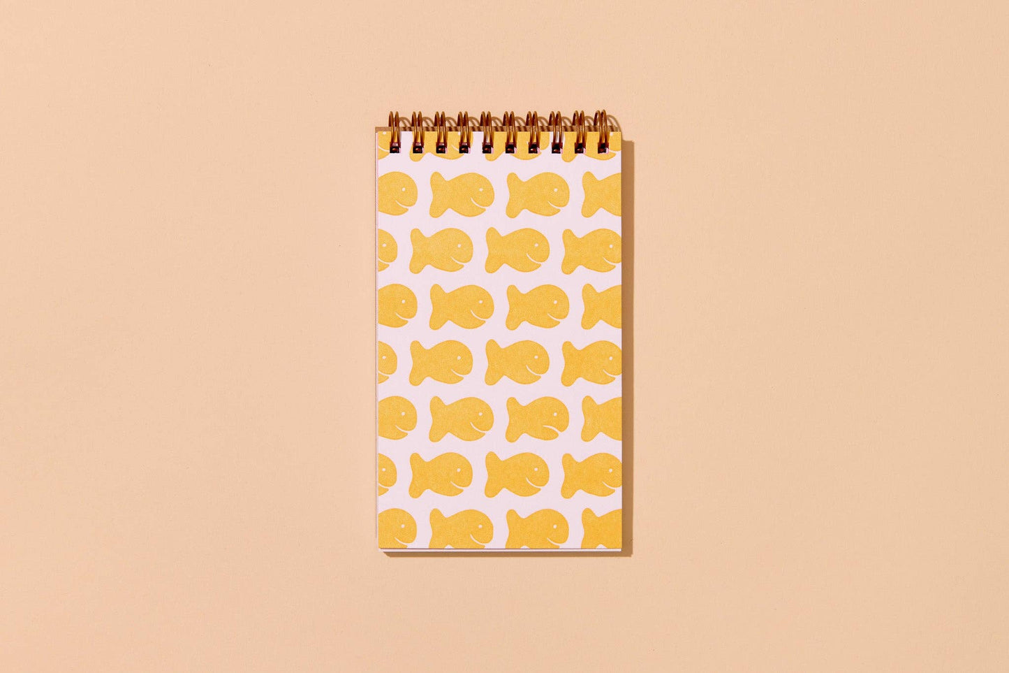 Letterpress Small Spiral Notebook | Goldfish Cracker