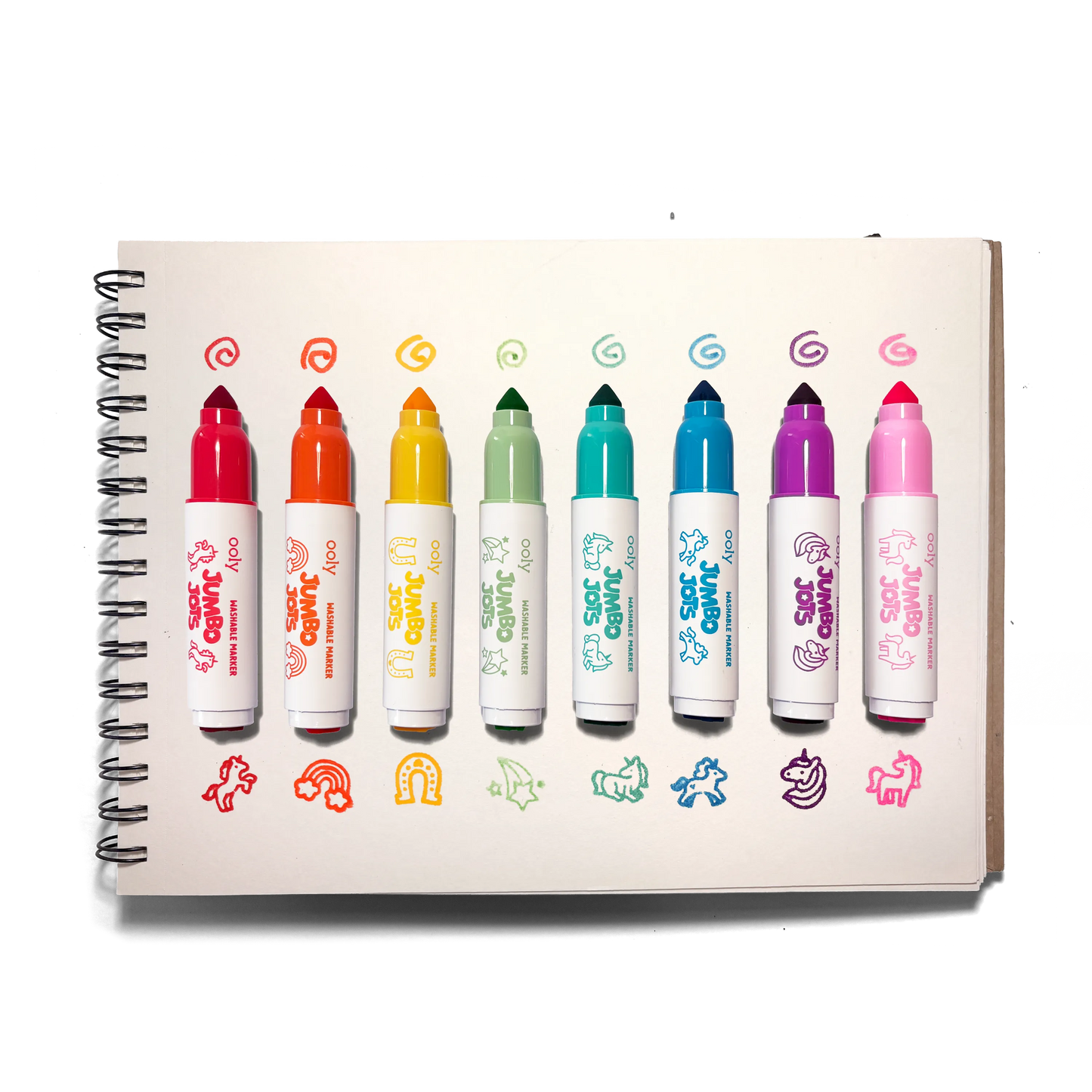 Jumbo Jots Dual Tip Unicorn Markers | Set of 8