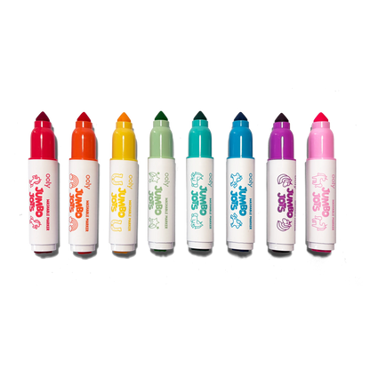Jumbo Jots Dual Tip Unicorn Markers | Set of 8
