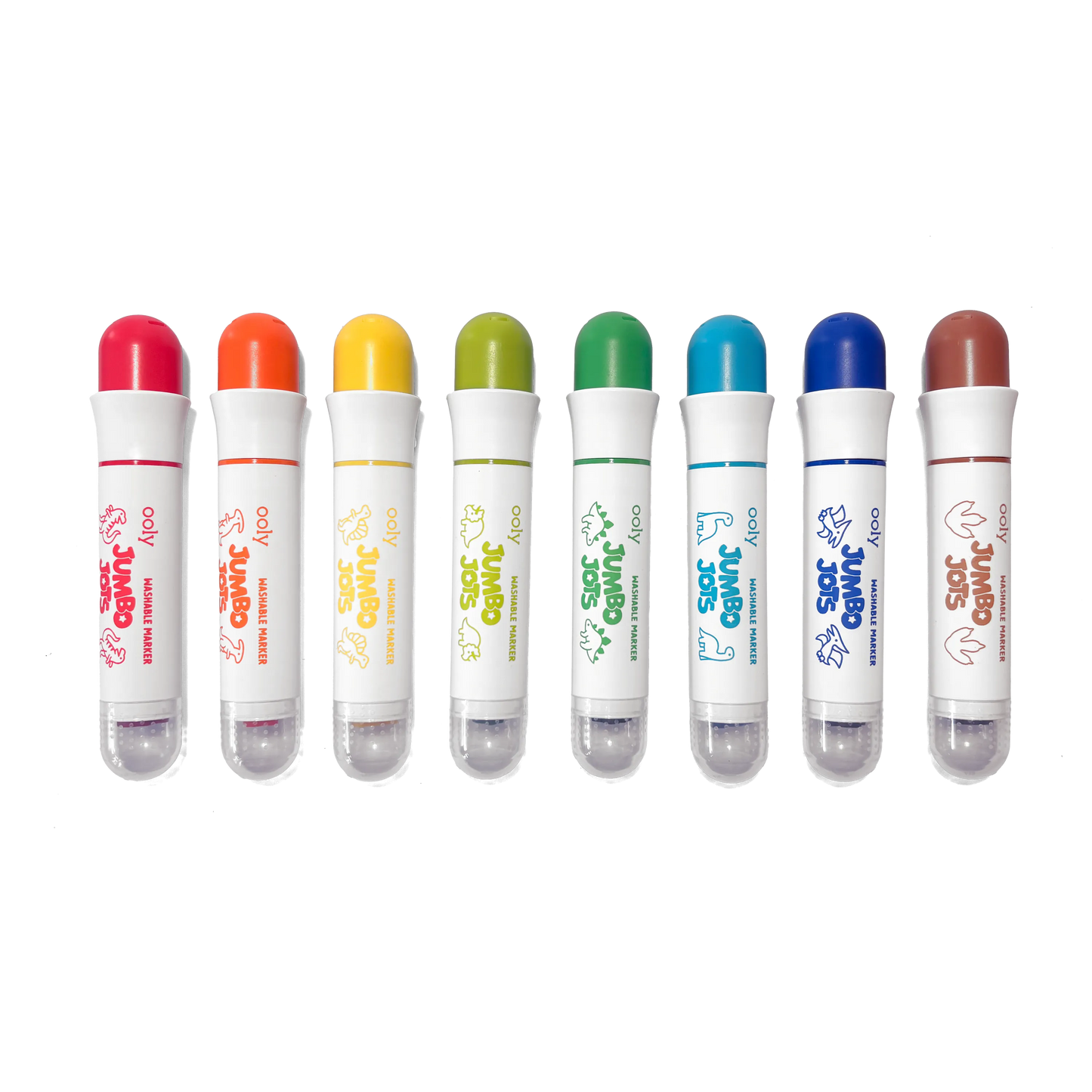 Jumbo Jots Dual Tip Dinosaur Stamp Markers | Set of 8
