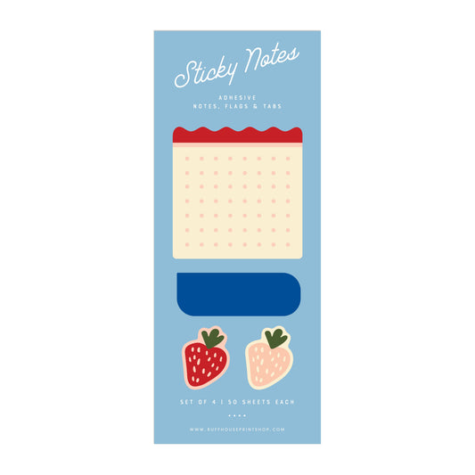 Strawberry Sticky Note Set | Page Flags and Tabs