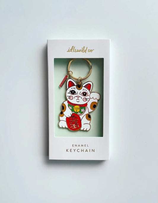 Enamel Keychain | Maneki Neko