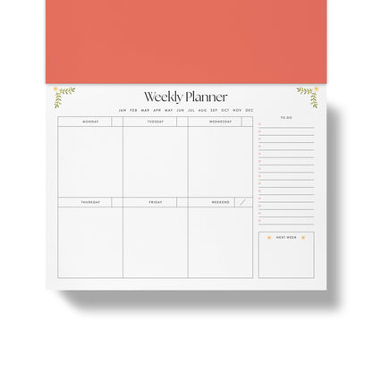 Weekly Desk Planner | Folklore Birds