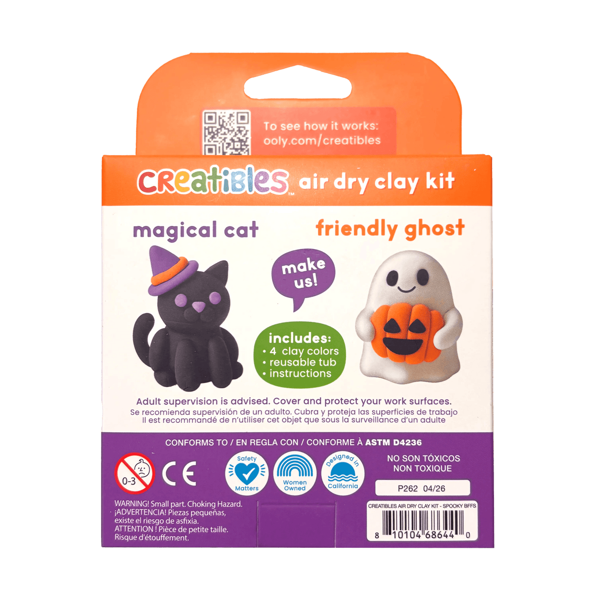 Creatibles Air Dry Clay Kit | Spooky BFFs