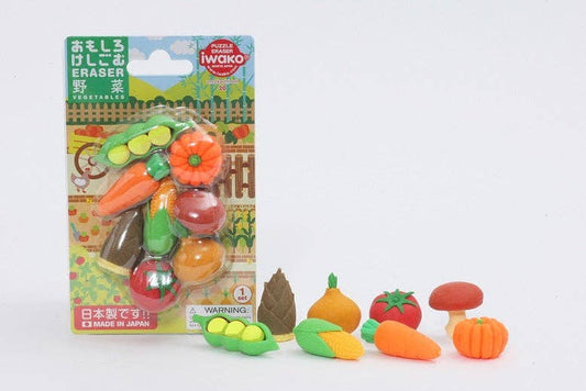 Iwako Vegetable Eraser Card