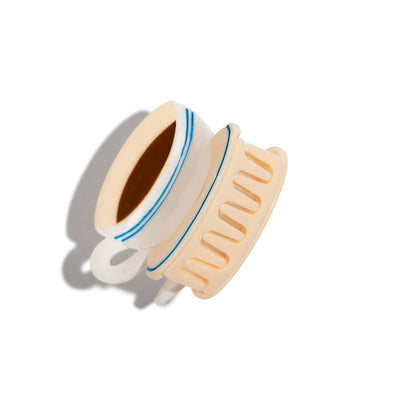 Mini Diner Coffee Hair Claw Clip