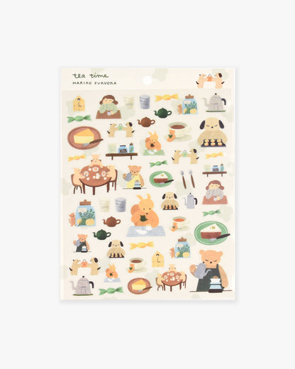 Clear Sticker Sheet | Tea Time