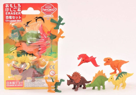 Iwako Dinosaur Eraser Card