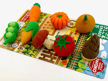 Iwako Vegetable Eraser Card