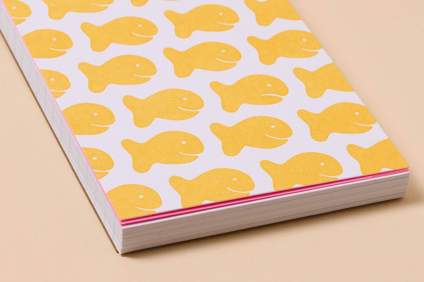 Letterpress Small Spiral Notebook | Goldfish Cracker