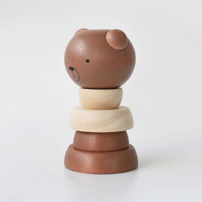 Bear Wooden Ring Stacker