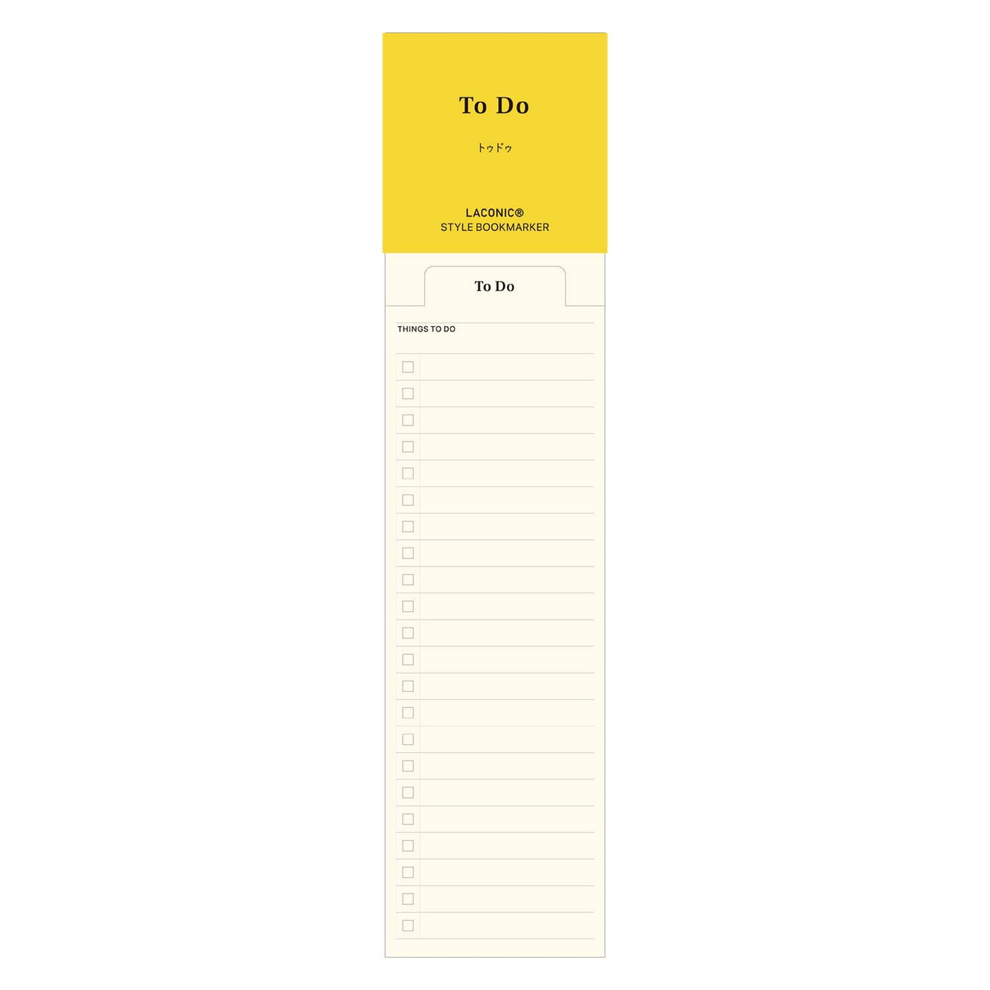 LACONIC STYLE BOOKMARKER TODO