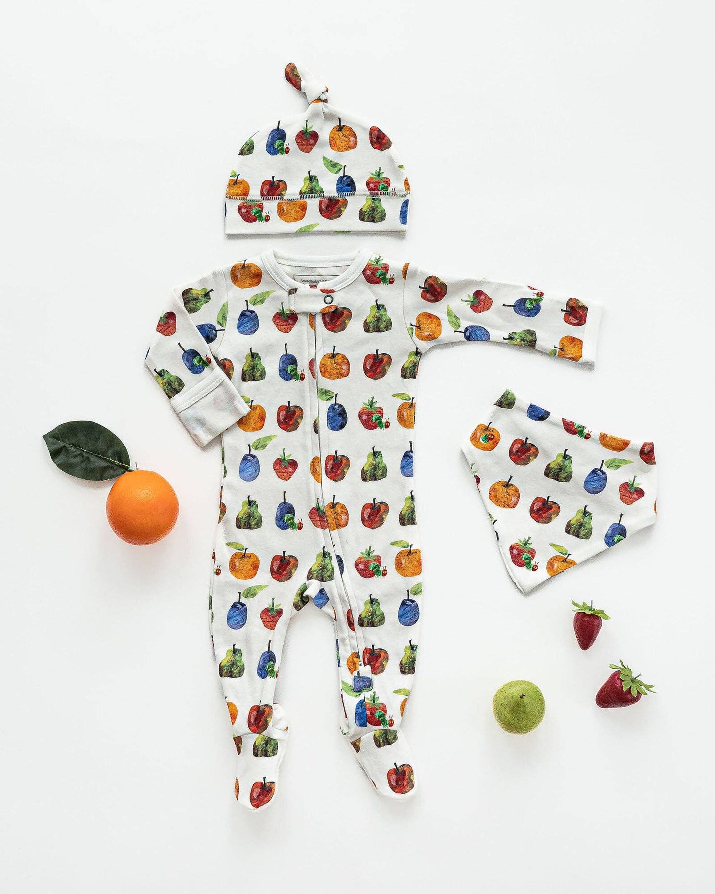 Fruit Organic Zipper Footie