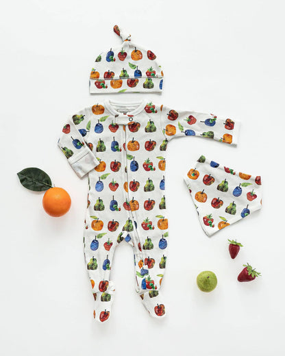 Fruit Organic Zipper Footie
