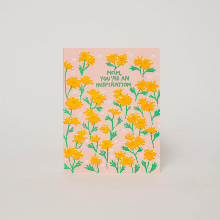 inspiration mom wildflowers card