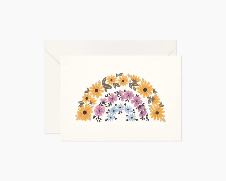 Floral Rainbow greeting card