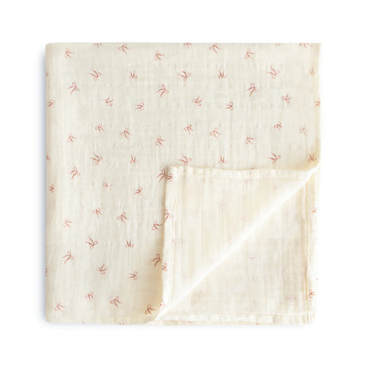 Bows Muslin Swaddle