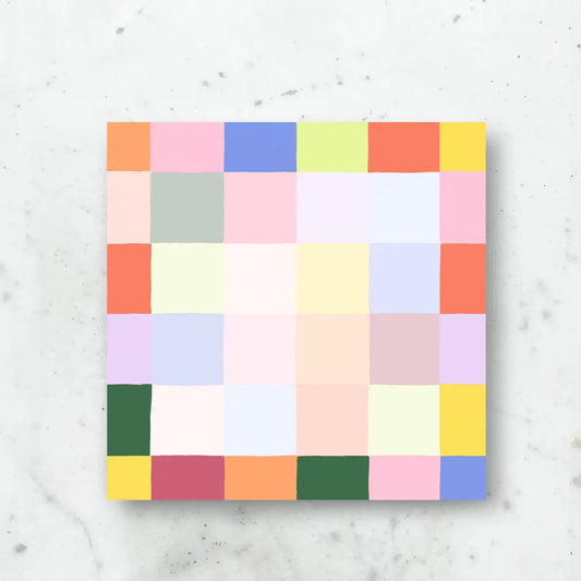 Rainbow Checks Jumbo Desk Pad
