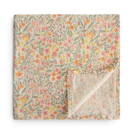 Pastel Blooms Muslin Swaddle