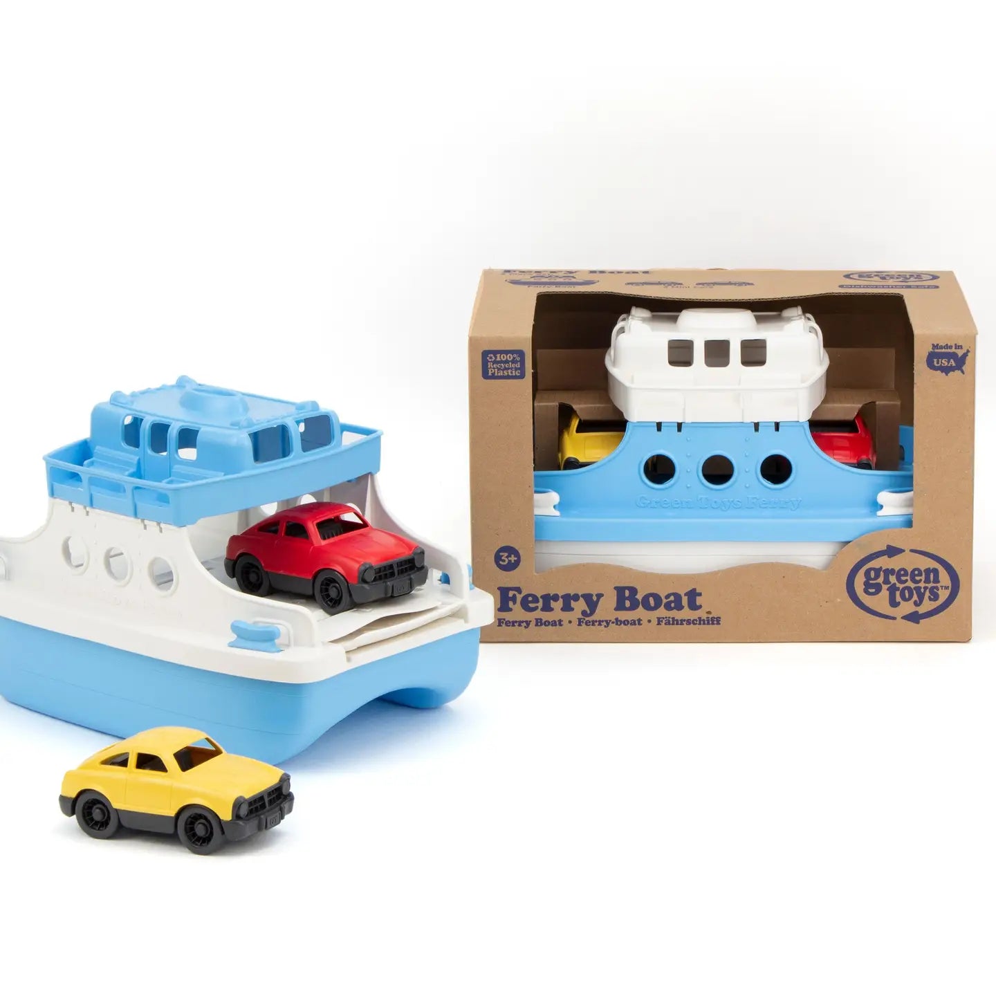 Ferry Boat | Blue + White