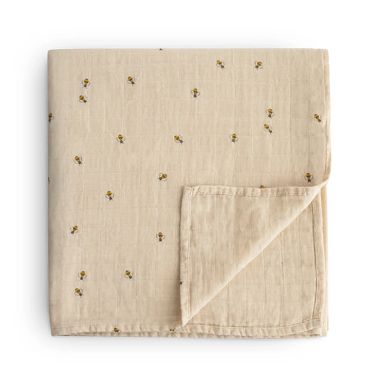 Bees Muslin Swaddle