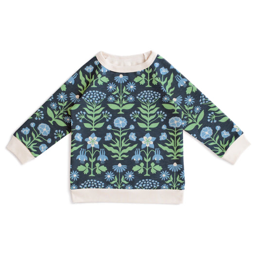 Blockprint Floral Sweatshirt