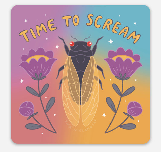 Time to Scream Sticker
