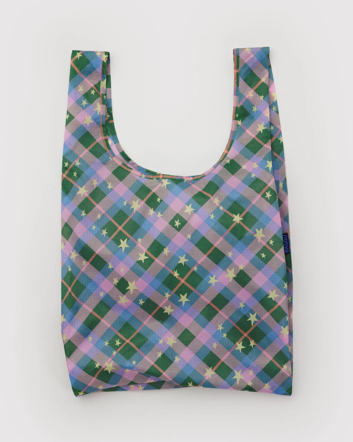 Green Star Plaid Standard Baggu