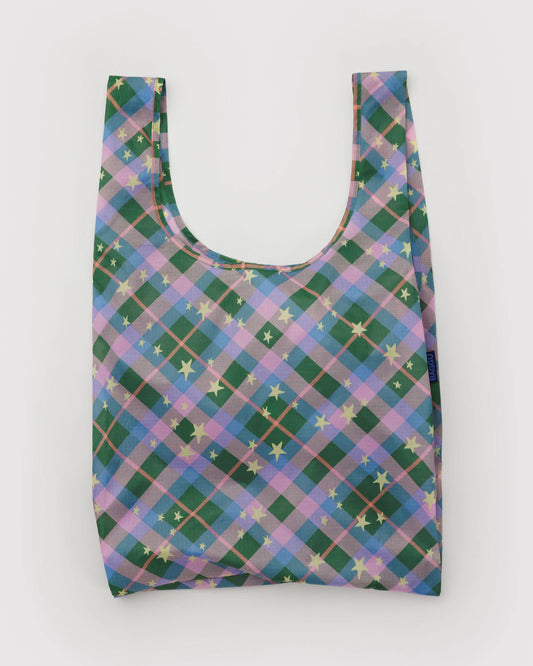 Green Star Plaid Standard Baggu