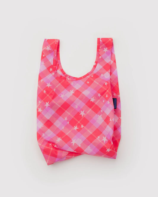 Pink Star Plaid Baby Baggu