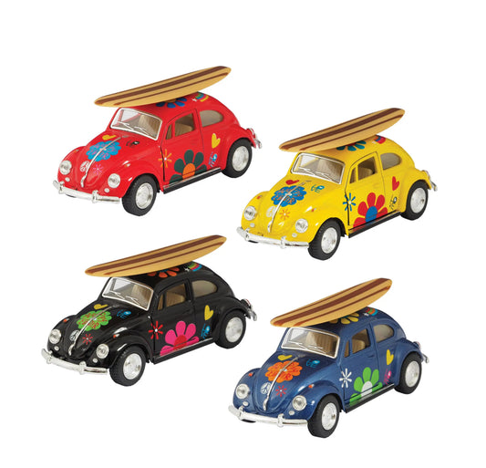 Diecast 1967 Beetle with Surfboard