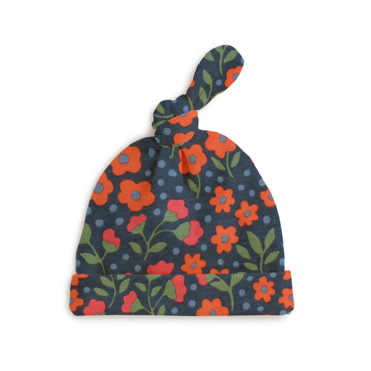 Garden Blooms Knotted Baby Hat