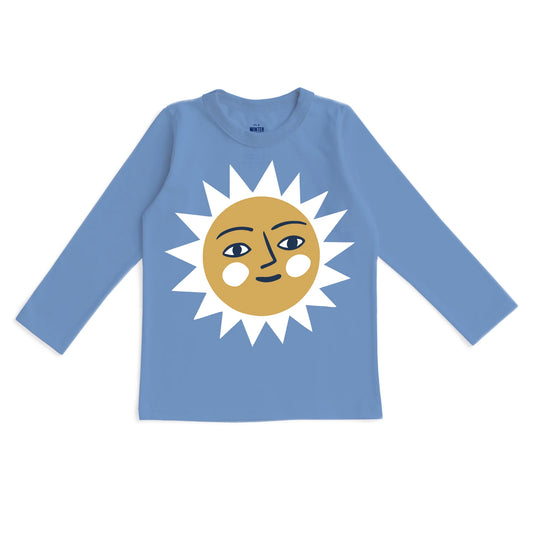 Sun Lake Blue Longsleeve Tee