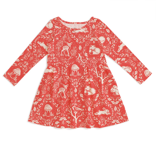 Animal Tapestry Red Madison Dress