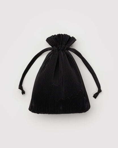Black Pleated Baggu Bag
