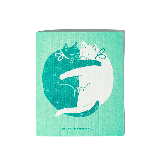 Cuddle Cats Swedish Dishcloth