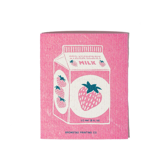 Strawberry Milk Swedish Dishcloth