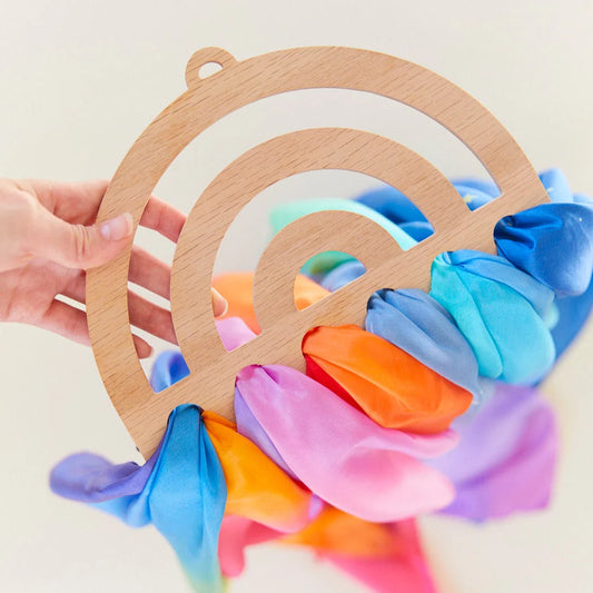 Rainbow Playsilk Display