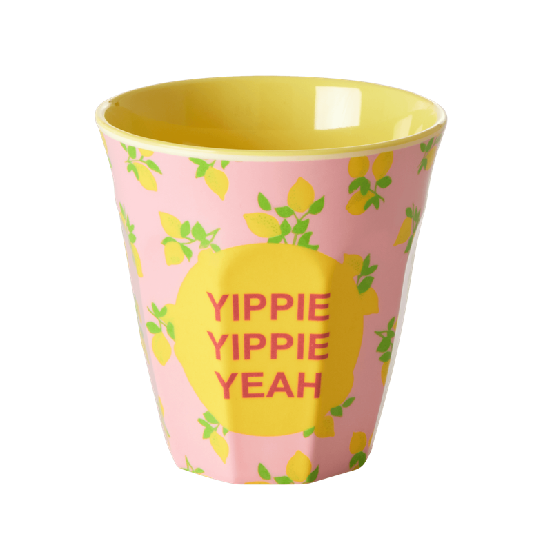 Lemon Print Melamine Cup