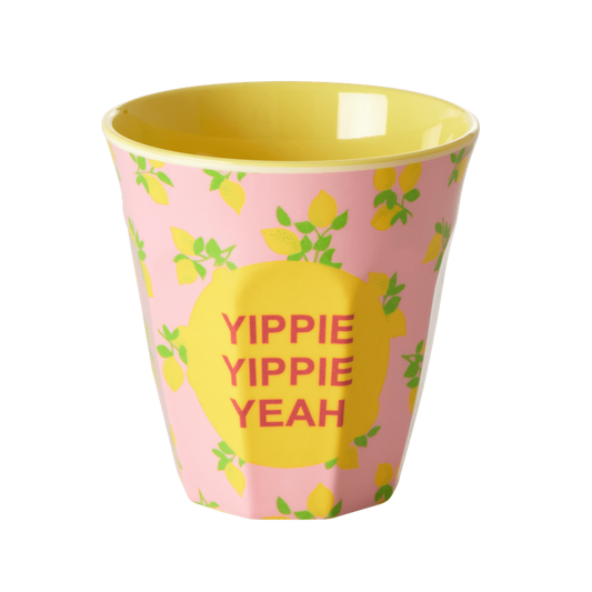 Lemon Print Melamine Cup