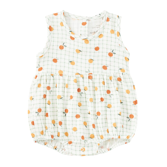 Muslin Bubble Romper | Gingham Grove