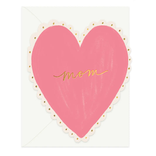 Scalloped Mom Heart