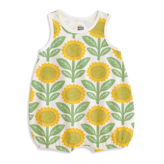 Sunflowers Bubble Romper
