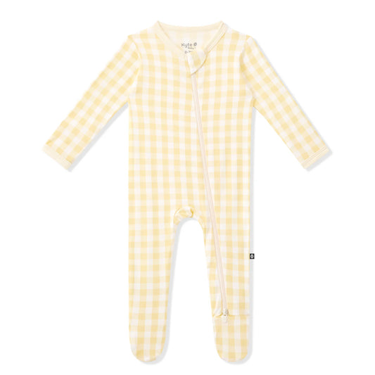 Zippered Footie in Golden Chamomile