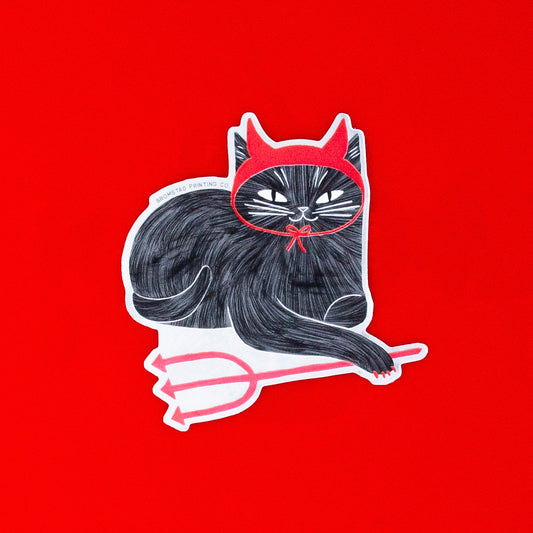 Devil Cat Sticker