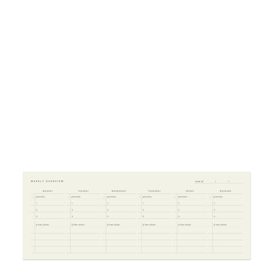 Weekly Keyboard Planner Deskpad
