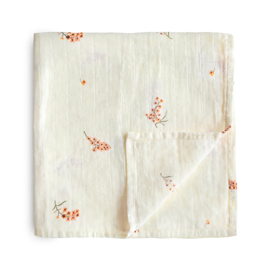 Flowers Muslin Swaddle