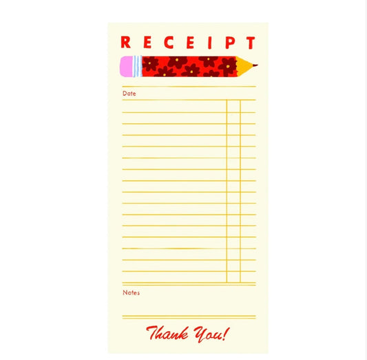 Receipt Notepad