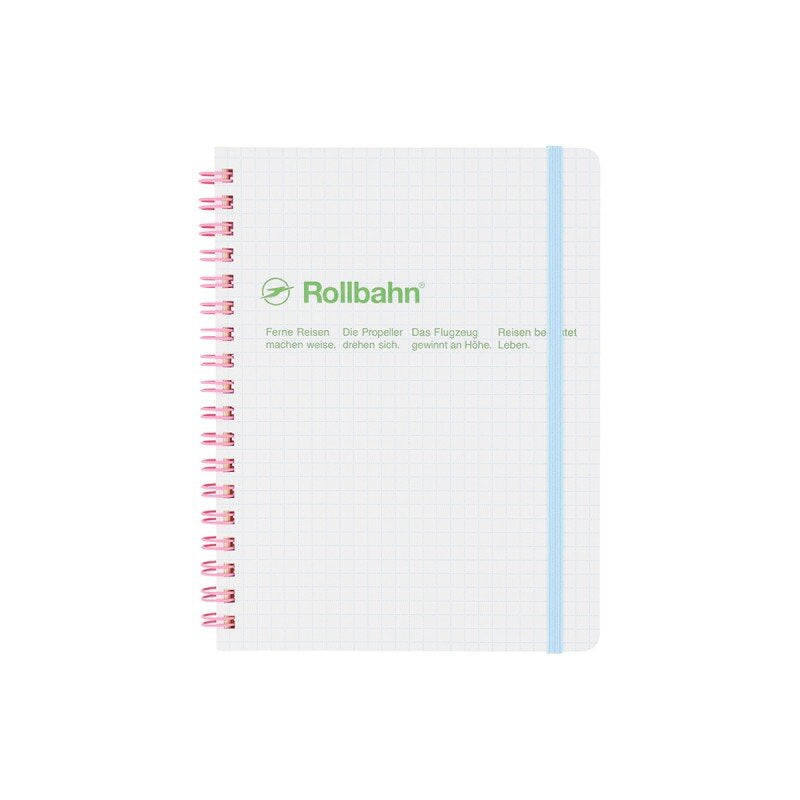 Rollbahn Spiral Bound Notebook Scuola, Pocket | White