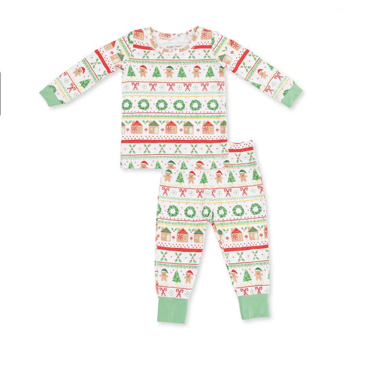 Gingerbread Fair Isle Longsleeve Loungewear Set